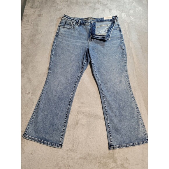 Tommy Bahama Denim - NWT Tommy Bahama Womens Jeans Size 16 Indigo Palms Mid-Rise Mini Bootcut Blue